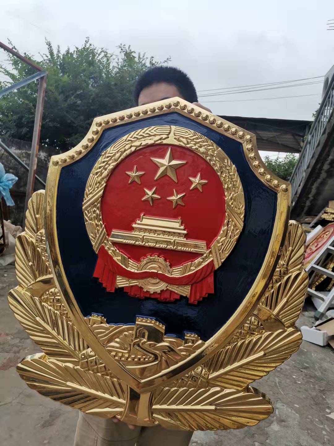 重庆1米警徽制作
